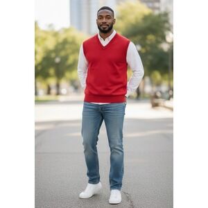 NWT TURNBURY MEDIUM SWEATER VEST EXTRA MERINO WOOL